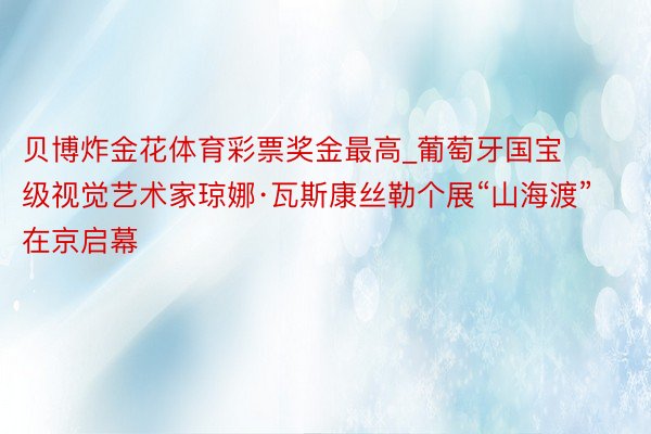 贝博炸金花体育彩票奖金最高_葡萄牙国宝级视觉艺术家琼娜·瓦斯康丝勒个展“山海渡”在京启幕